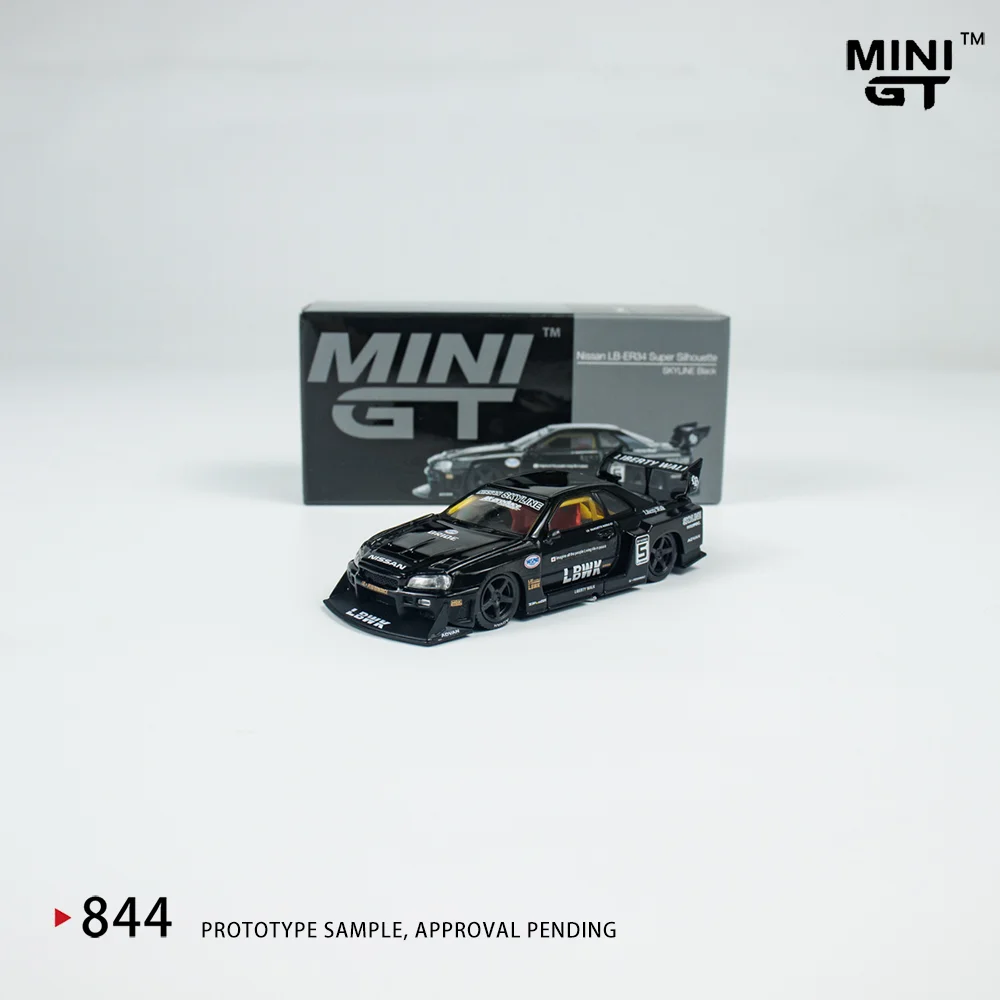Фото MINIGT 1:64 Nissan Super Silhouette SKYLINE LB-ER34 сплав Премиум литая под давлением модель автомобиля игрушки Коллекционная деталь дисплея №2