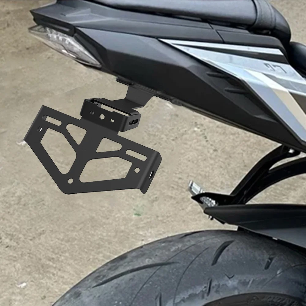 Фото Для DUCATI HYPERMOTARD 1100 EVO/796/821/939/950 мотоциклов регулируемый кронштейн для перемещения номерного знака комплект для устранения крыла №5