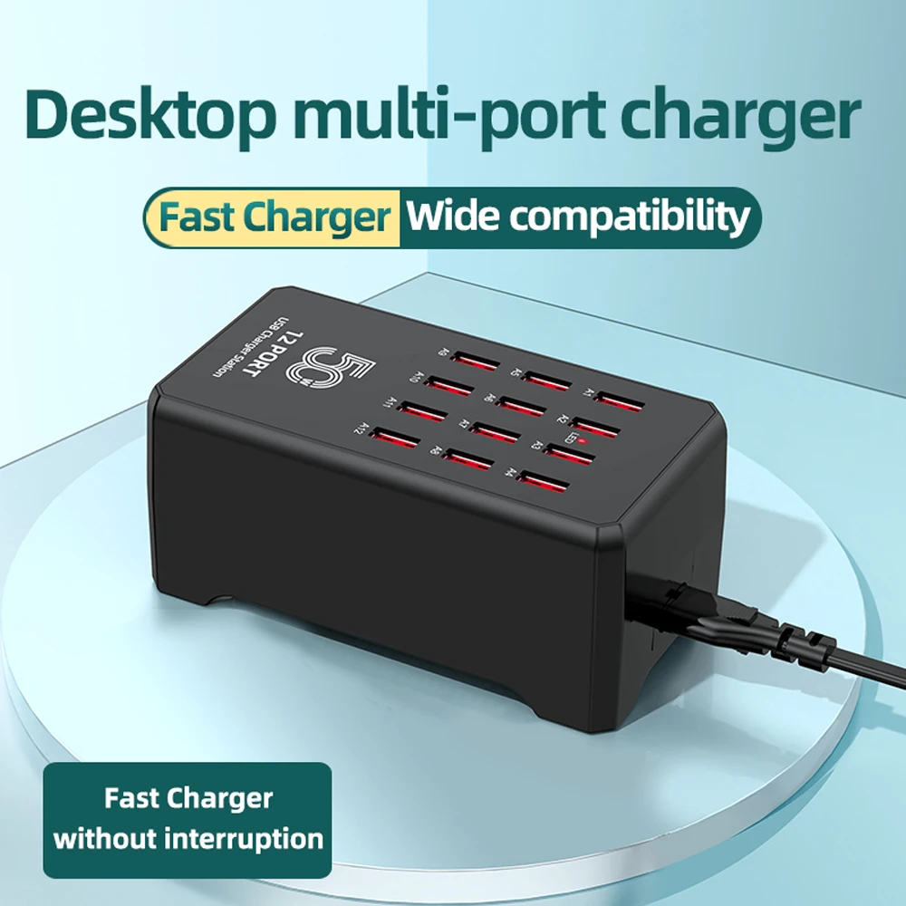 Фото USB-зарядное устройство 15/20/30/40 портов для iPhone iPad Samsung Xiaomi, зарядная станция, док-станция, зарядное устройство с несколькими USB-портами, настольная зарядка для мобильного телефона №2