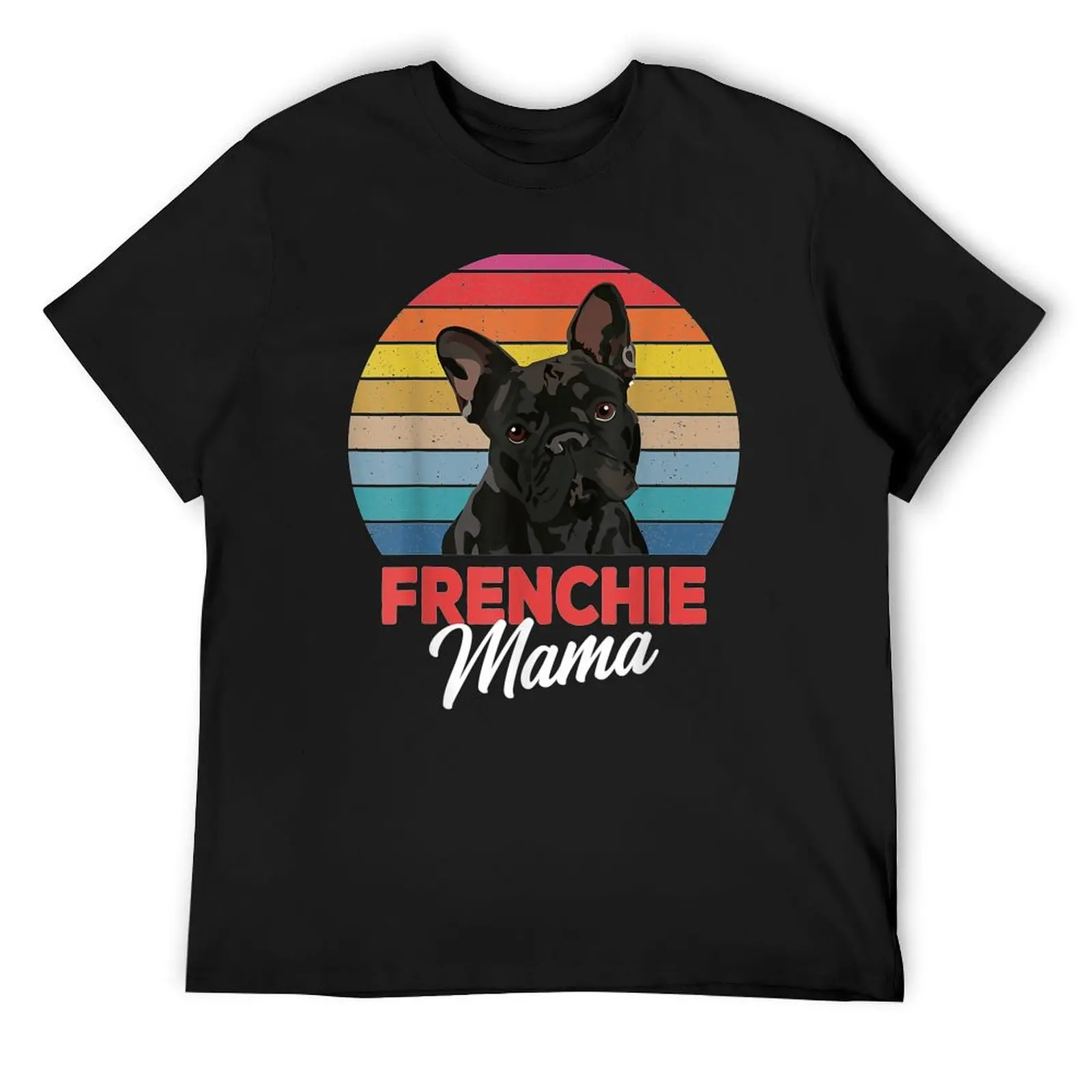 Забавная футболка Frenchie Mama, дизайнерские рубашки, футболки с аниме, мужские футболки с рисунком, забавные