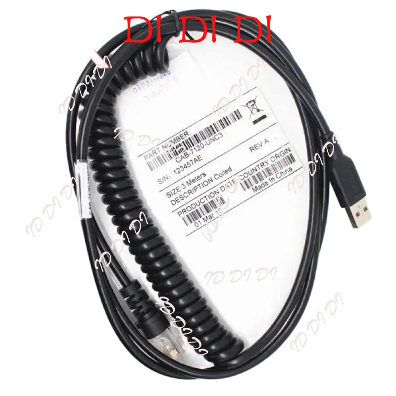5x 9-футовый спиральный USB-кабель для чтения Honeywell Metrologic MS7120 MS9540 MS9520 DD