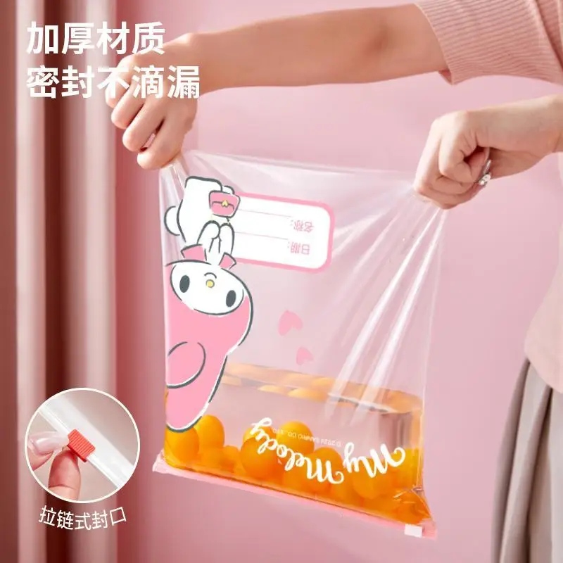 Фото Герметичный мешок Sanrio, пищевой класс, можно заморозить, бытовой, с толстой молнией, самозапечатывающийся мешок, холодильник, специальное хранилище или сохранение №4