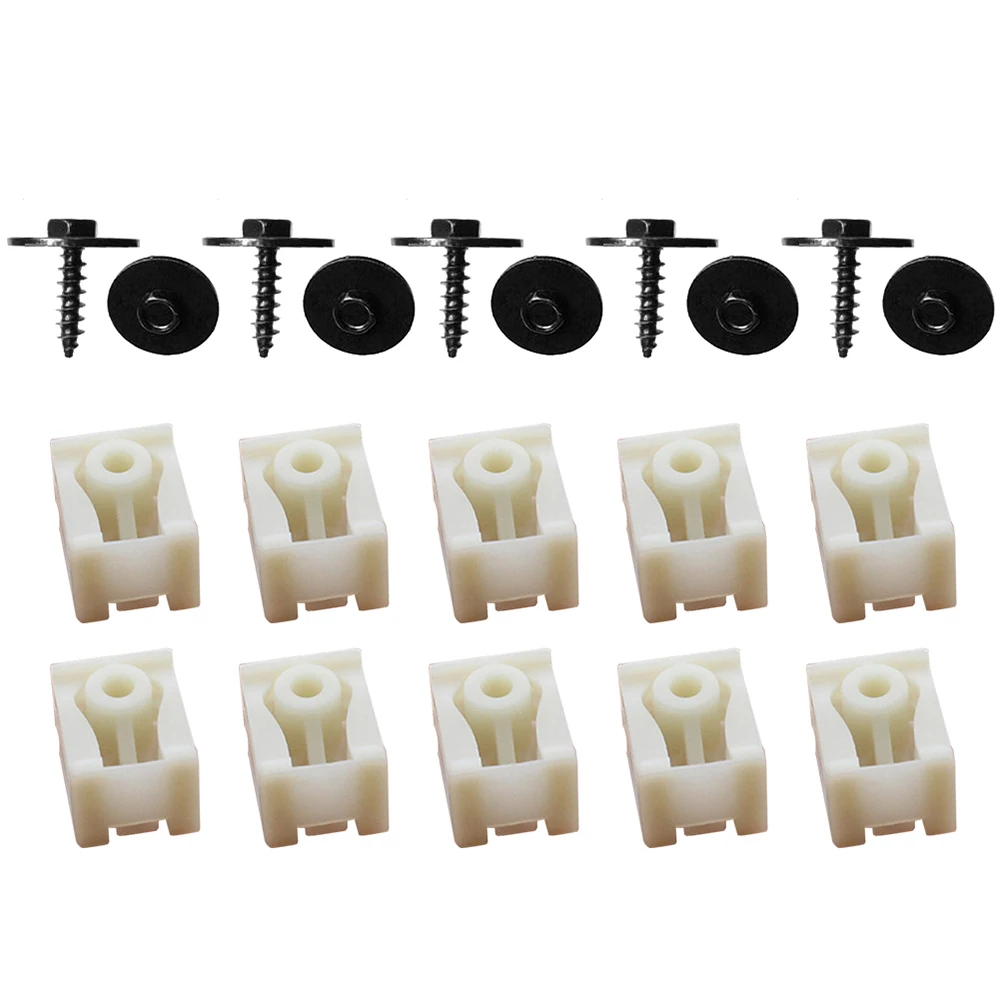 Фото 20pcs/set для BMW передний Fender Liner C-Clip Hex болтовых винтов Combo Kit 07147311312 07149213164 автомобильные аксессуары №2