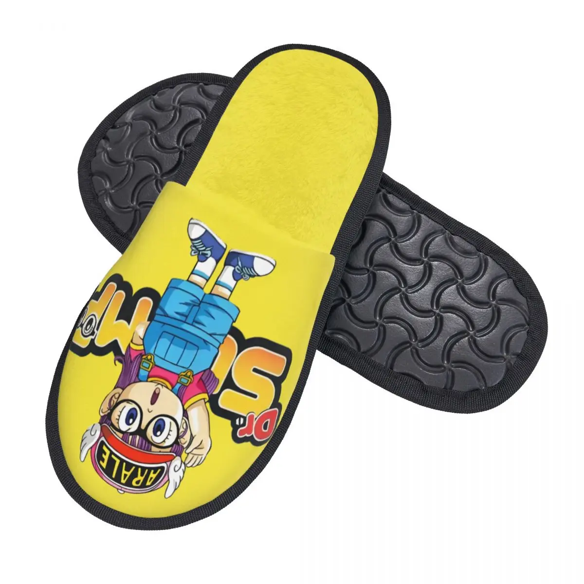 Фото Женские удобные теплые тапочки из пены с эффектом памяти Arale Norimaki Dr Slump, домашние тапочки с героями мультфильмов в стиле аниме №2