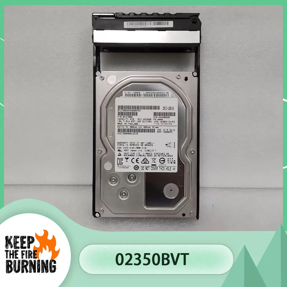 Для жесткого диска Huawei Storage 02350BVT 4T 7,2K 3,5 дюйма SAS HDD S5300 V3 S5500 V3