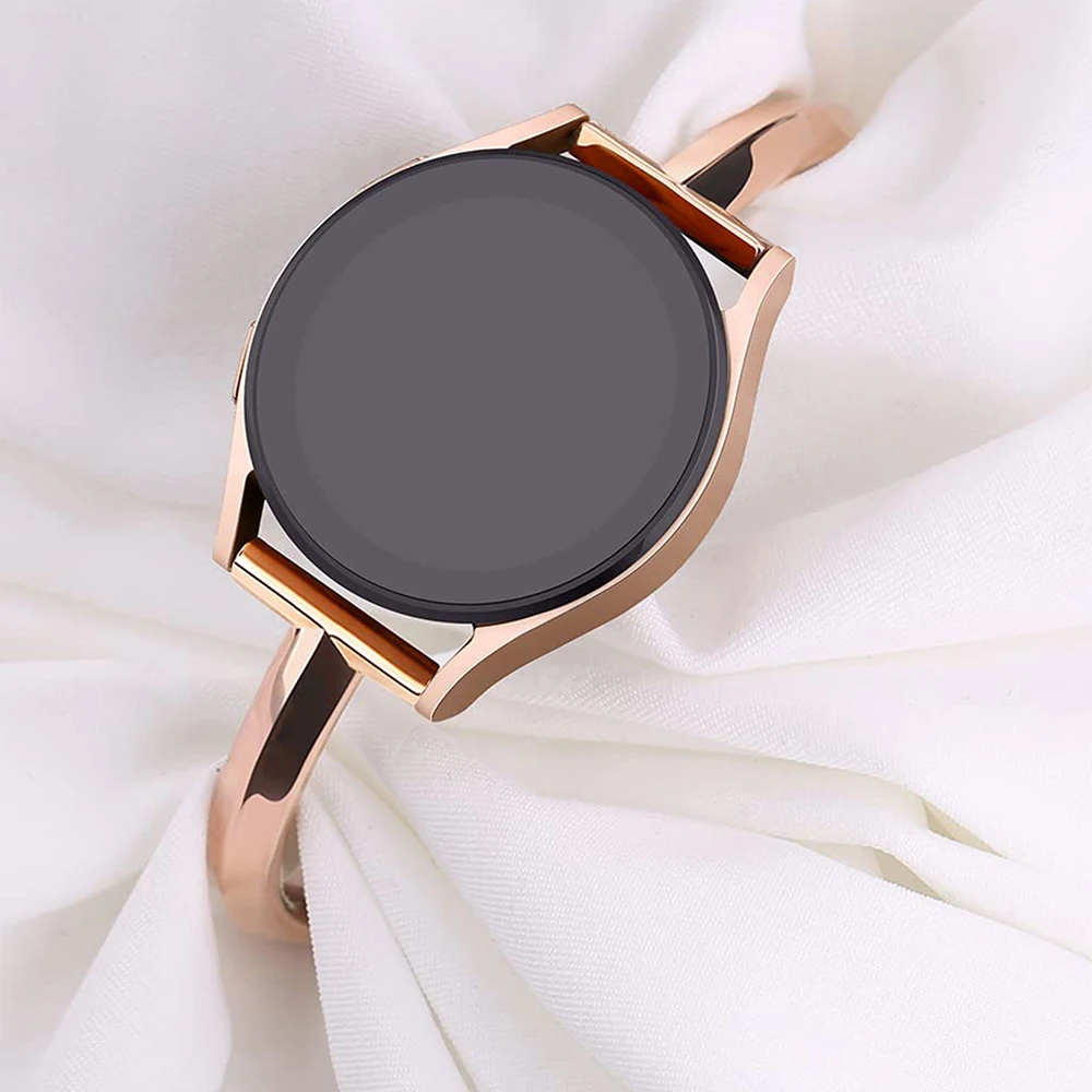Ремешок металлический для Samsung Galaxy Watch 4/5 Active 2 Gear, браслет для Huawei Watch 2 Amazfit Bip, 20 мм 22 мм