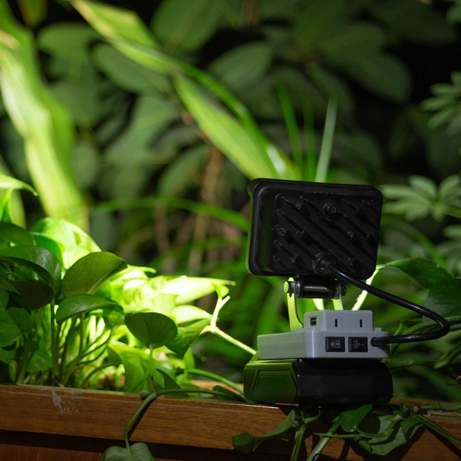 Аварийный беспроводной светодиодный рабочий фонарь для Greenworks, литиевые батареи 24 В, прожектор 56 Вт, лампа для кемпинга, светильник для рабочей площадки (без батарей)