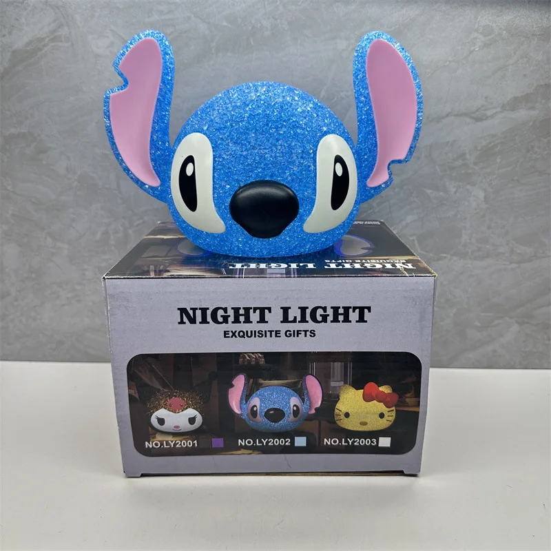 Фото Miniso Stitch Kitty Kuromi аниме фигурка ночник орнамент украшение комнаты рождественские подарки №5