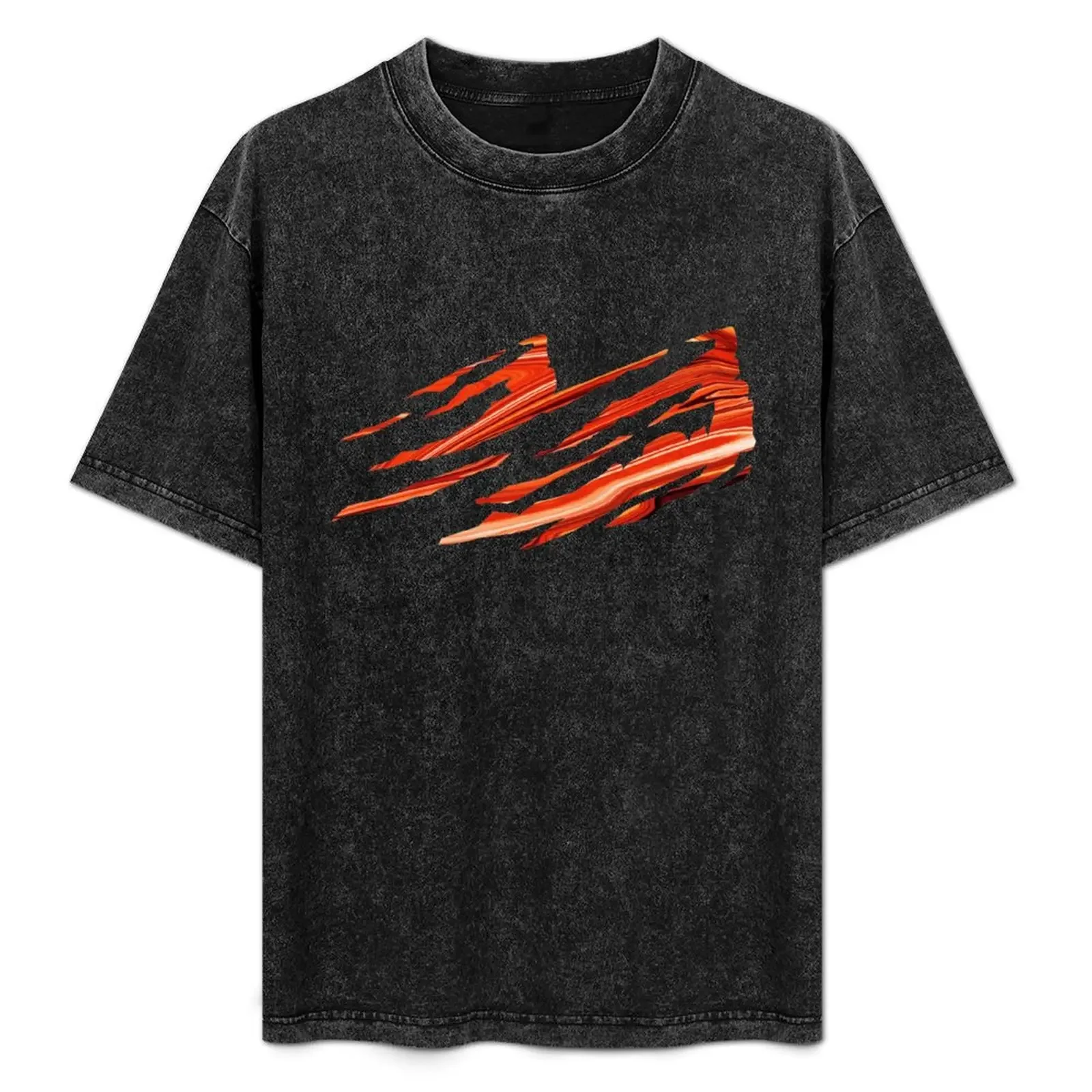 Футболка red rocks flow с рисунком аниме, рубашки с рисунком на заказ, одежда для собственного аниме, мужские футболки с рисунком