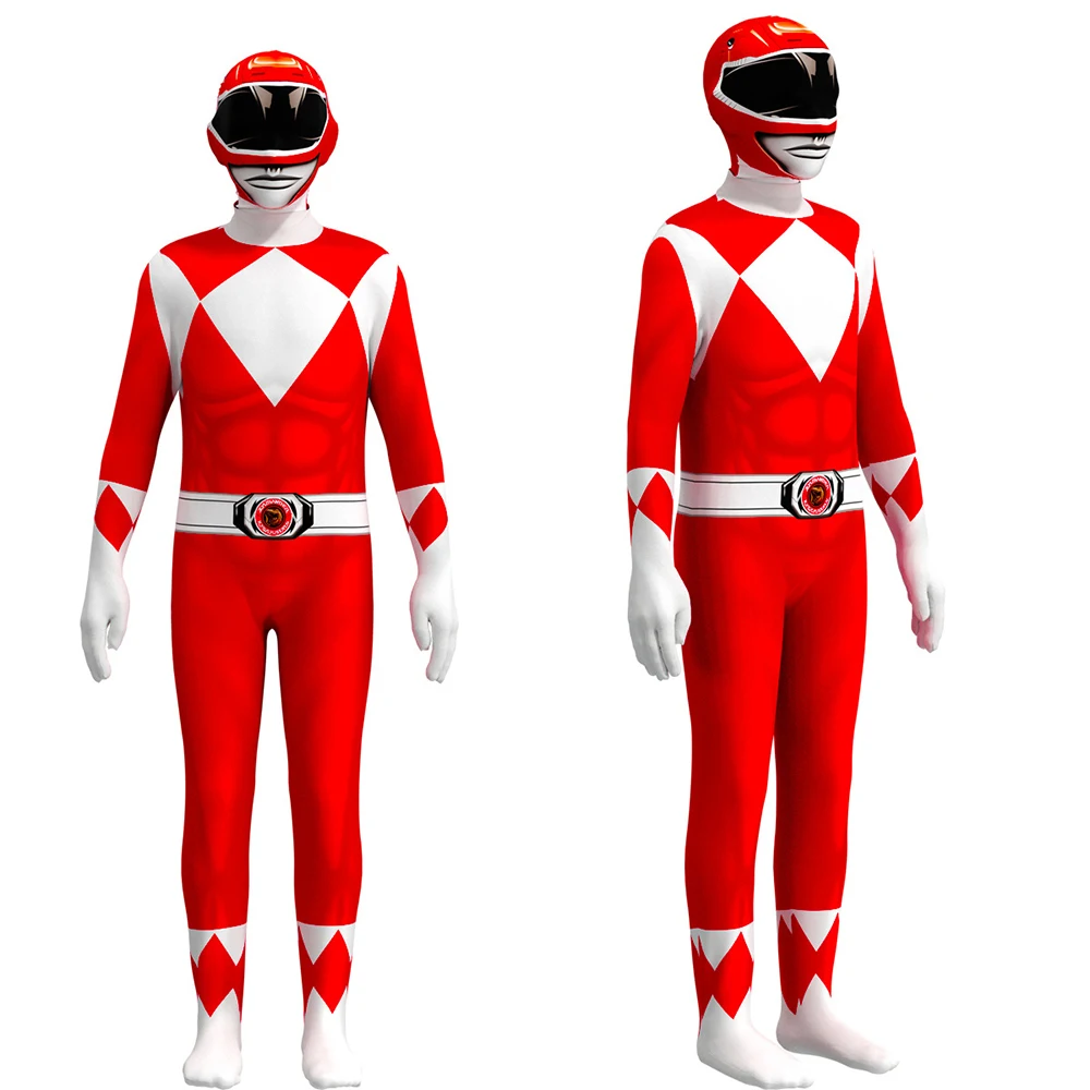Фото Power Samurai Sentai Shinkenger Ranger взрослый костюм детский костюм супергерой косплей вечерние Zentai Хэллоуин №3