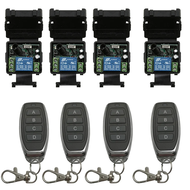 Новый DC12V 24V 1CH RF беспроводной пульт дистанционного управления система передатчик + реле приемника умный дом z-wave/окно/гаражная дверь