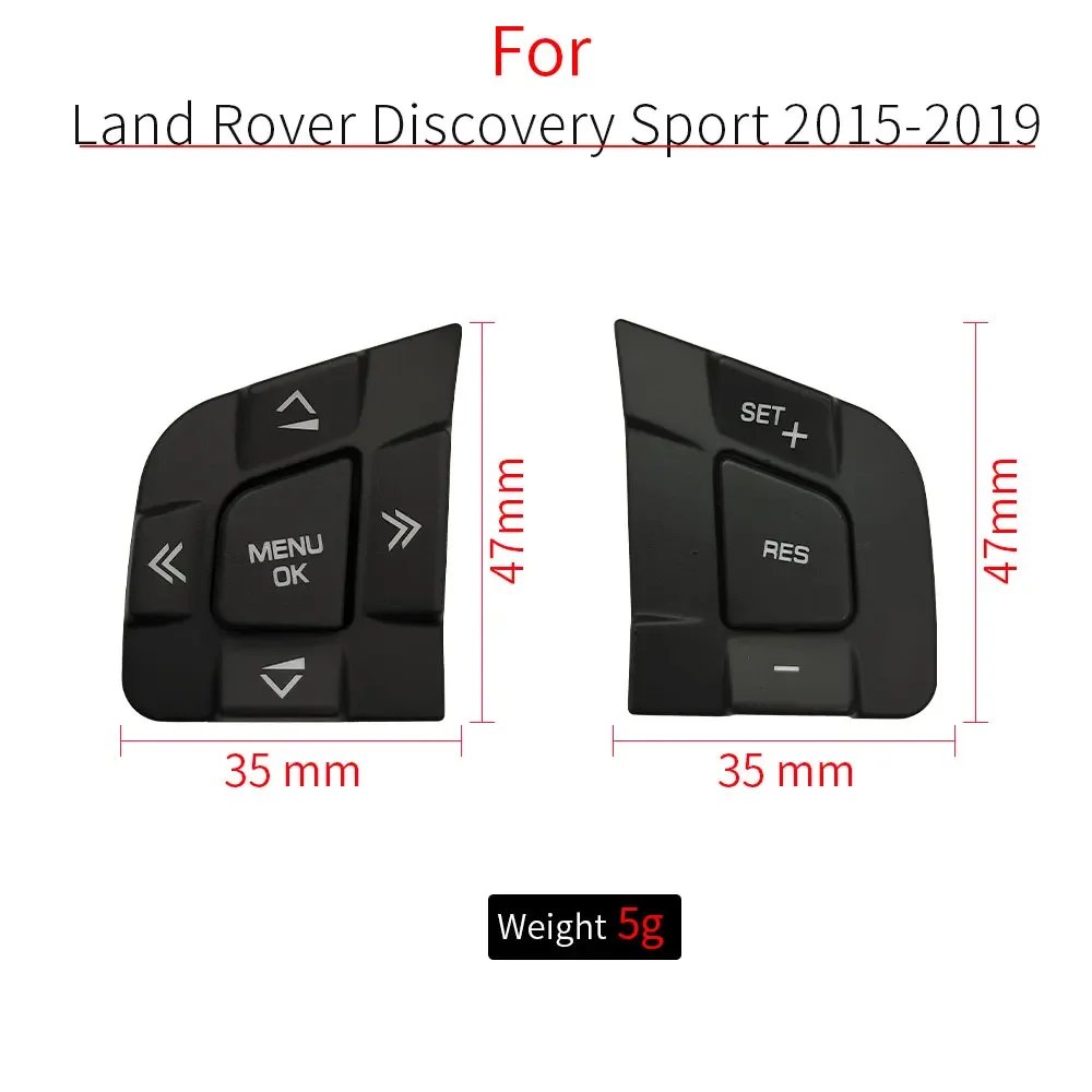 Фото Для Land Rover Discovery Sport автомобильный руль многофункциональные кнопки управления крышка для Jaguar XE XF 2015-2019 LR095537 №4