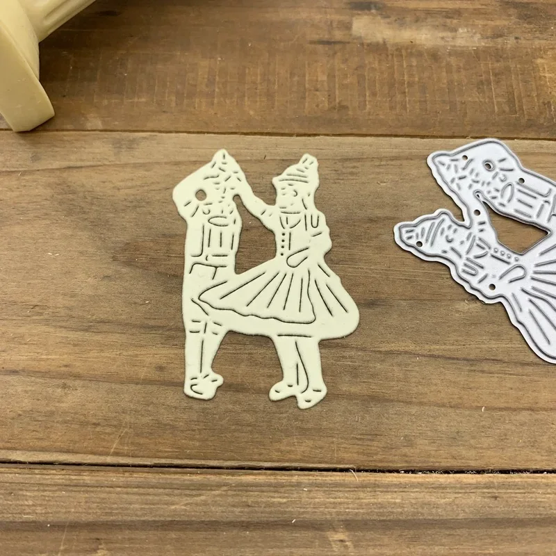 Детские танцевальные штампы для резки металла, трафареты для DIY, скрапбукинга, декоративное тиснение, шаблон для высечки ручной работы