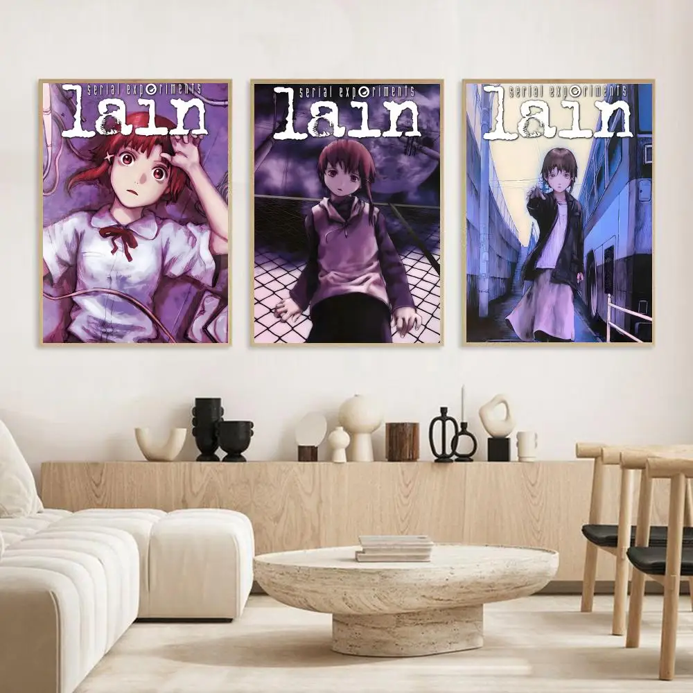 Серийный постер E-Experiments Lain, высокое качество, современный холст, настенное художественное украшение для дома, гостиной, спальни, подарок
