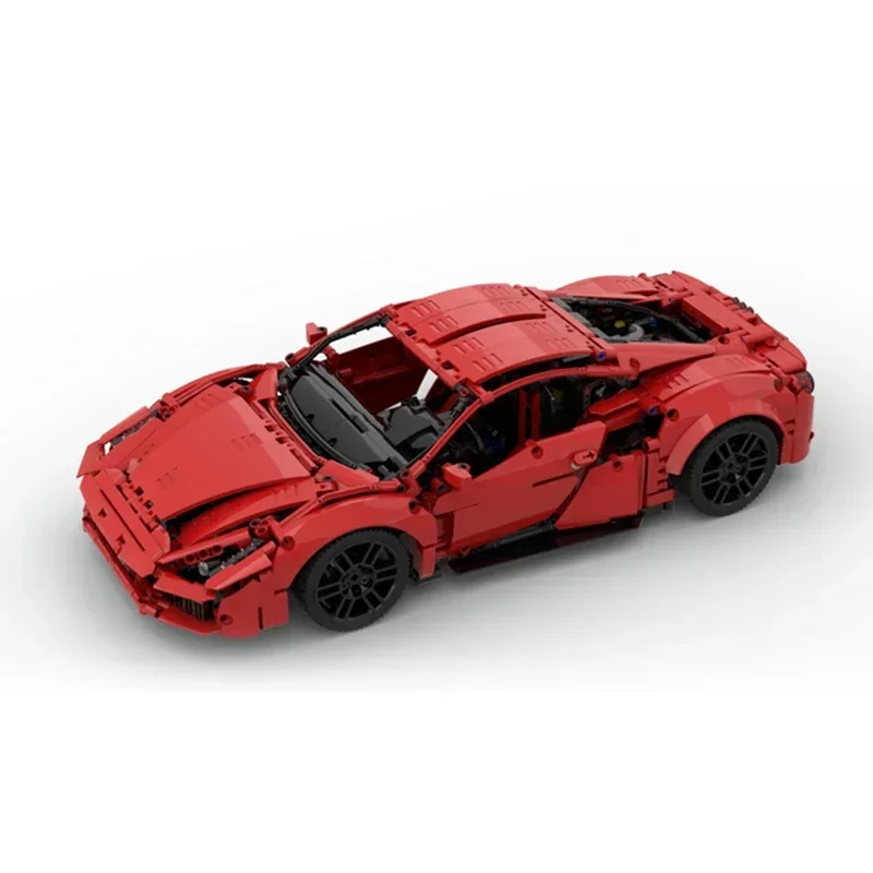 YcmocBricks Moc строительные блоки суперкар модель серии Speed Champion 488GTB технологические кирпичи DIY игрушки для детей подарки для детей (art.: 3920cd108d257) - 3920cd108d257
