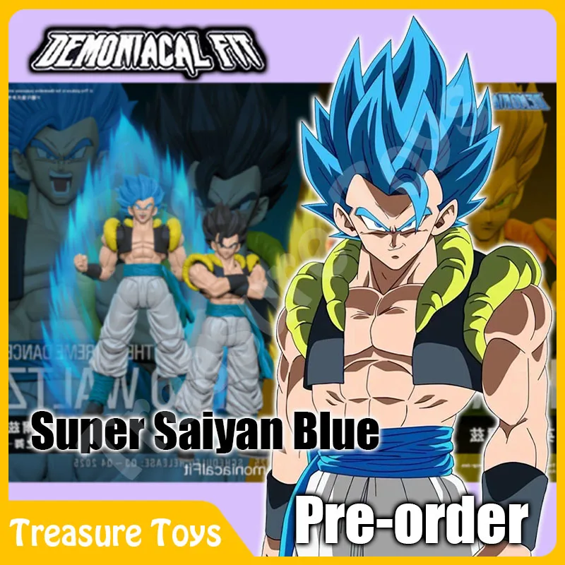 Demoniacal Fit Gogeta Фигурка Dragon Ball Z SHF Super Saiyan Blue Gogeta Hero Waltz Аниме Фигурка Модель Игрушки Подарки