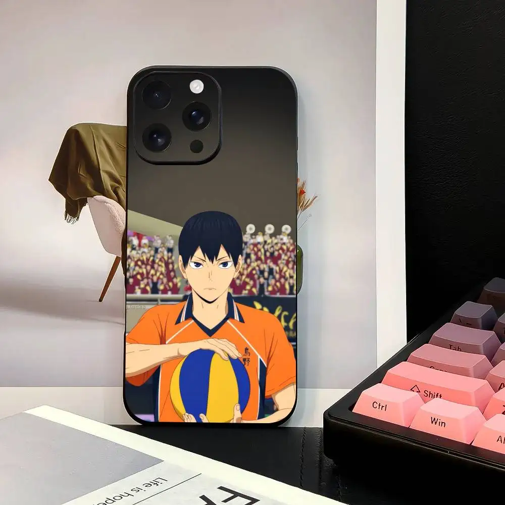 T-obio Kageyamas Cool Чехол для телефона черный для iPhone 17, 16, 15, 14, 13, 12, 11 PRO MAX PLUS Мини-мягкий чехол из ТПУ в подарок (art.: 3920d1bbda625) - 3920d1bbda625