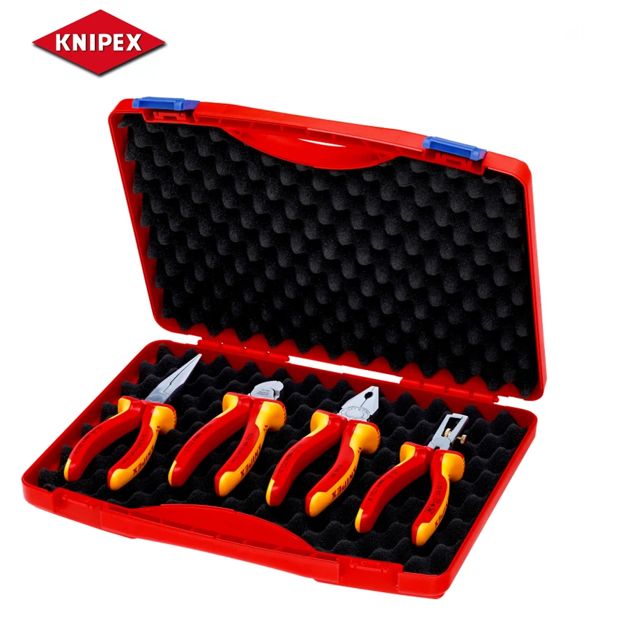 Набор инструментов KNIPEX 00/20/15, набор электрических плоскогубцев «Красный», 1000 в
