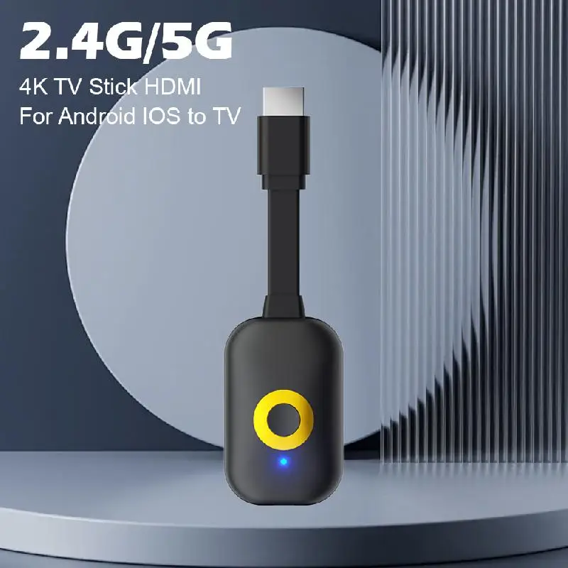 Фото 2,4G/5G беспроводной Wi-Fi дисплей ТВ-ключ приемник HDMI адаптер 4K дисплей ключ Mirascreen TV Stick для Android IOS к телевизору №5