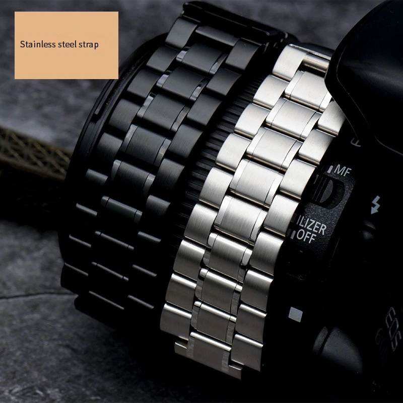 Фото Ремешок из нержавеющей стали для часов TIMEX T2N720 T2N721 TW2R55500 T2N721 Series, мужской браслет для наручных часов, с инструментами, 24*16 мм №5