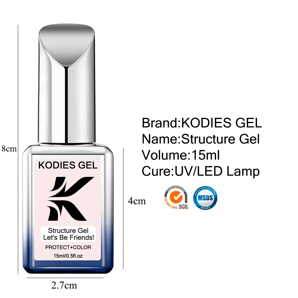 Фото KODIES GEL Гель Для Ногтей С Нейтральной Розой, 15 Мл №5
