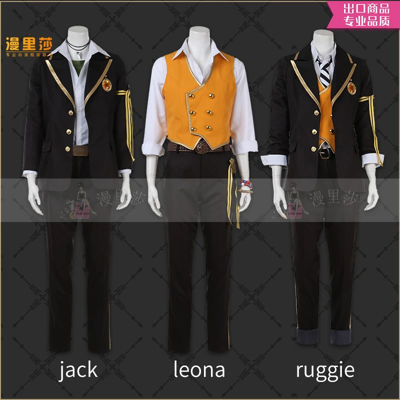 Фото Twisted Wonderland Savanaclaw Jack Leona Ruggie Косплей Костюм Униформа для взрослых Хэллоуин Рождественские аксессуары для женщин и мужчин №3