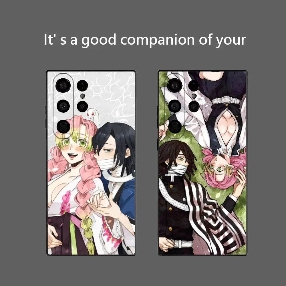 Фото Чехол для телефона Demon Slayer Kanroji Mitsuri Iguro Obanai для Samsung Galaxy S25 Ultra S22 S23 S24 Ultra S21 S20 5G, мягкий защитный чехол №3