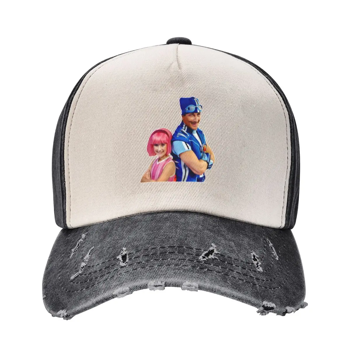 LazyTown Stephanie _amp_ Sportacus Duo Design Бейсбольная кепка Дропшиппинг Чайная шляпа Элитный бренд Женская и мужская