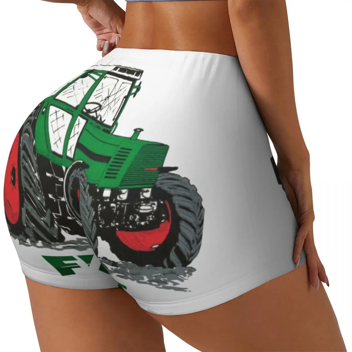Фото Custom Fendt Tractor Running Volleyball Gym Shorts for Women Athletic Workout Yoga Shorts №2