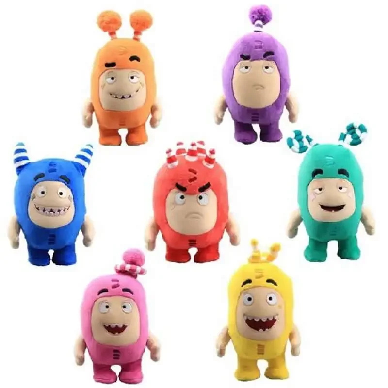 24 см Мультяшные Oddbods, реальное оружие, сокровище солдат, монстр, мягкая игрушка, предохранитель, пузырьки, Zeke Jeff, кукла для детей, подарок