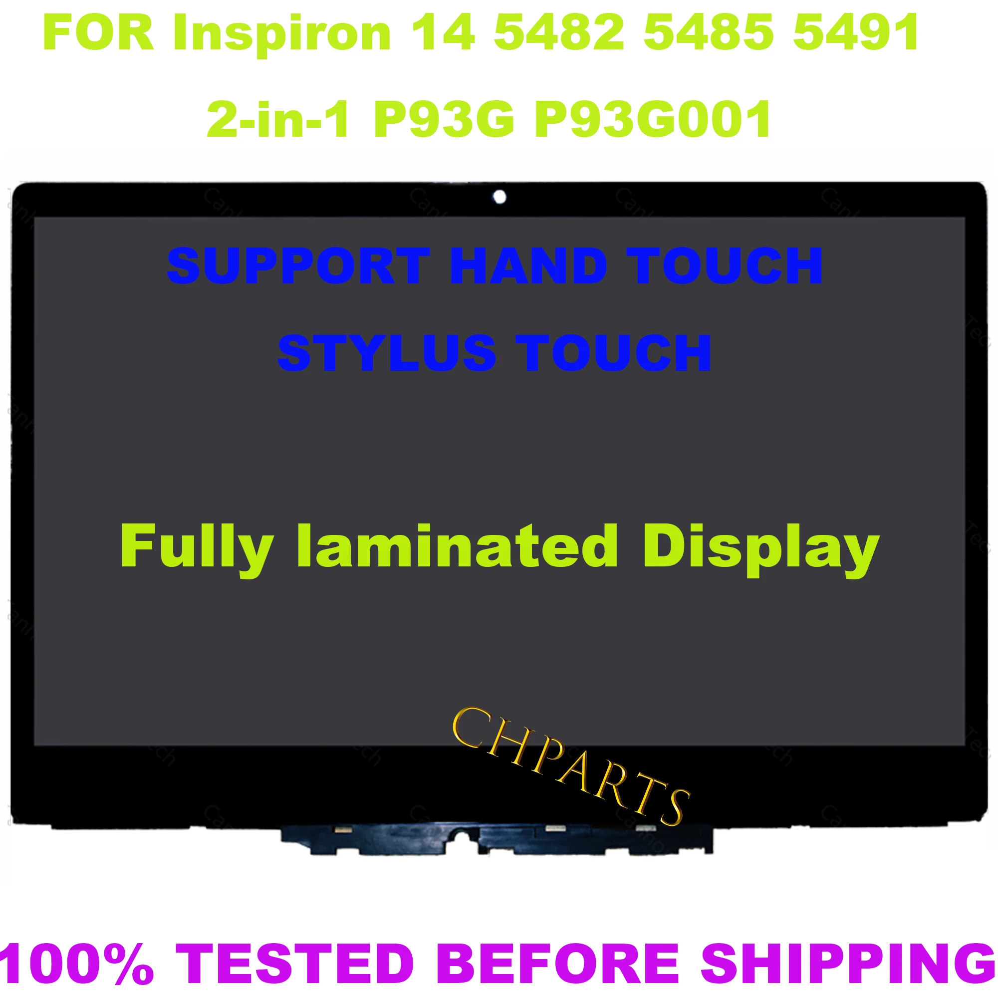 Фото Оригинальный сенсорный ЖК-экран для Dell Inspiron 14 5482 5485 5491 2 в 1 P93G P93G001 1920*1080 дигитайзер сменный экран в сборе №3