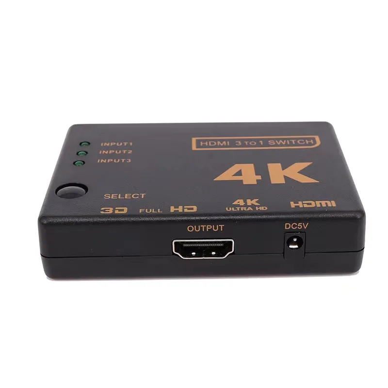 Фото HDMI-совместимый переключатель 3x1 4K HD 1080P 3-портовый HD Переключатель Селектор 3-в-1 выход с пультом дистанционного управления для HDTV DVD TV BOX №3