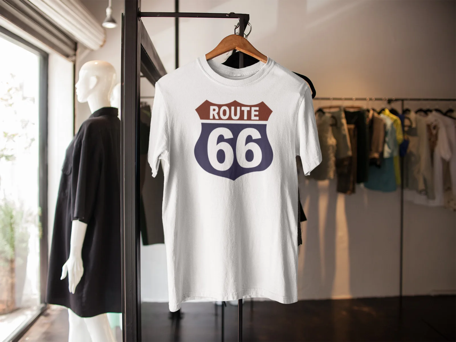 Футболка ROUTE 66, велосипедная, для путешествий, для взрослых и детей