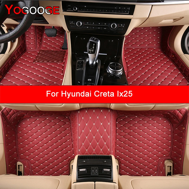 YOGOOGE пользовательские автомобильные коврики для Hyundai Creta Ix25 автомобильные ковры аксессуары для ног Coche