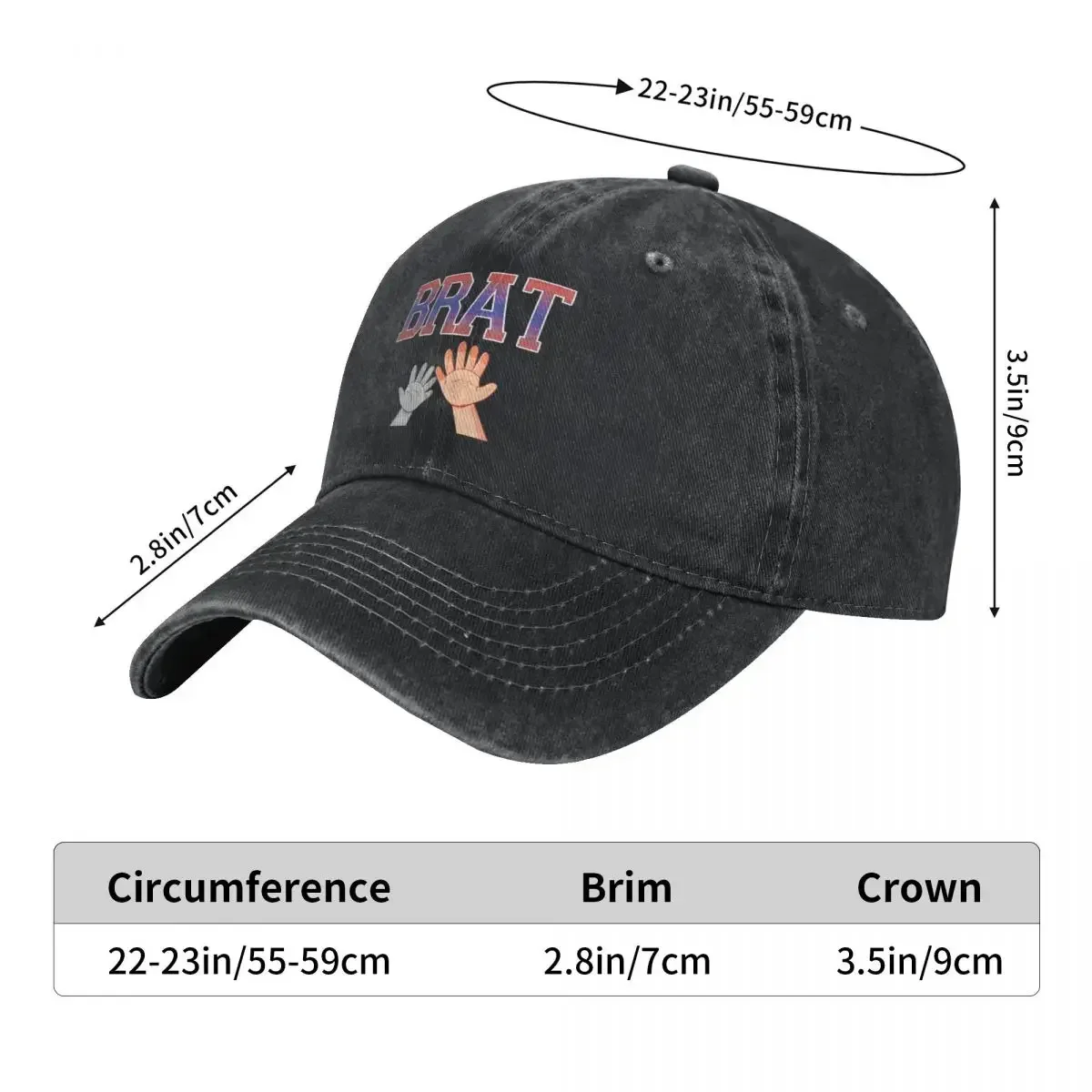 Фото DistMurcia-Casquettes бейсбольные винтажные pour hommes et femmes, chapeau Soleildeed, brat Rave, Charmovies XCX, альбом, ent №4