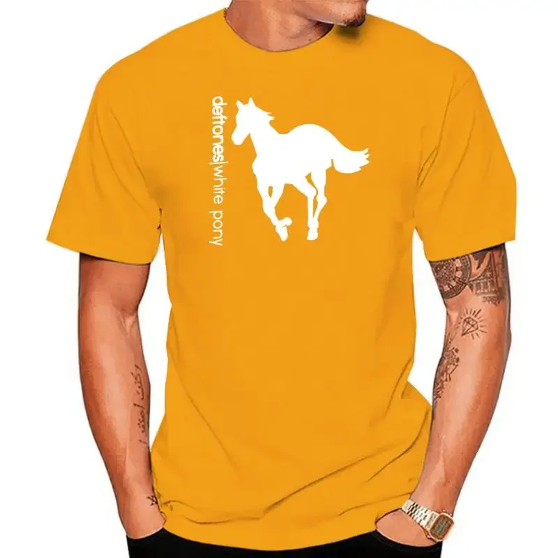 Фото Футболка DEFTONES WHITE PONY00, альтернативная командная футболка с крестиками для сна, Новая Серая угольная футболка, уличная одежда в стиле Харадзюку №4