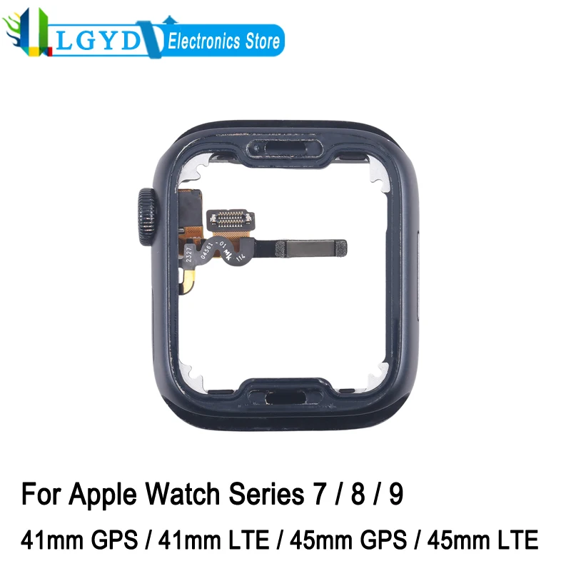 Замена металлической средней рамки для Apple Watch Series 7/8/9 41 мм GPS/41 мм LTE/45 мм GPS/45 мм LTE, ремонтная запасная часть