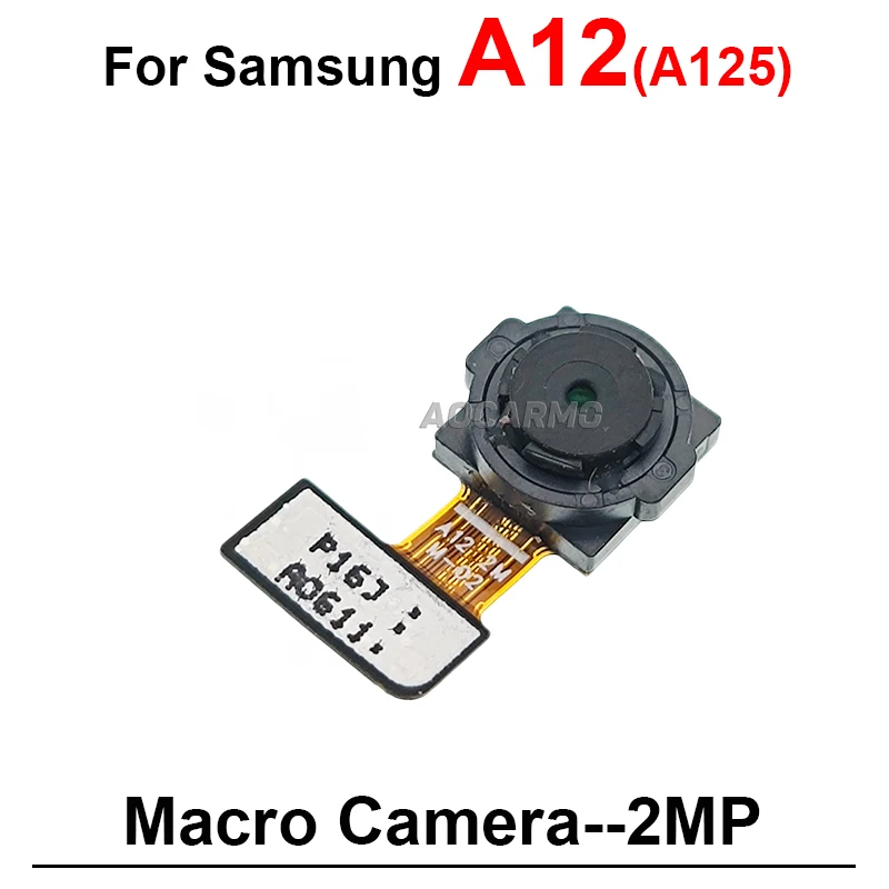 Передняя камера для Samsung Galaxy A12 A125, задняя часть, широкая глубина, макро, модуль задней камеры, запасные части для ремонта (art.: 3920cee88e2a0) - 3920cee88e2a0