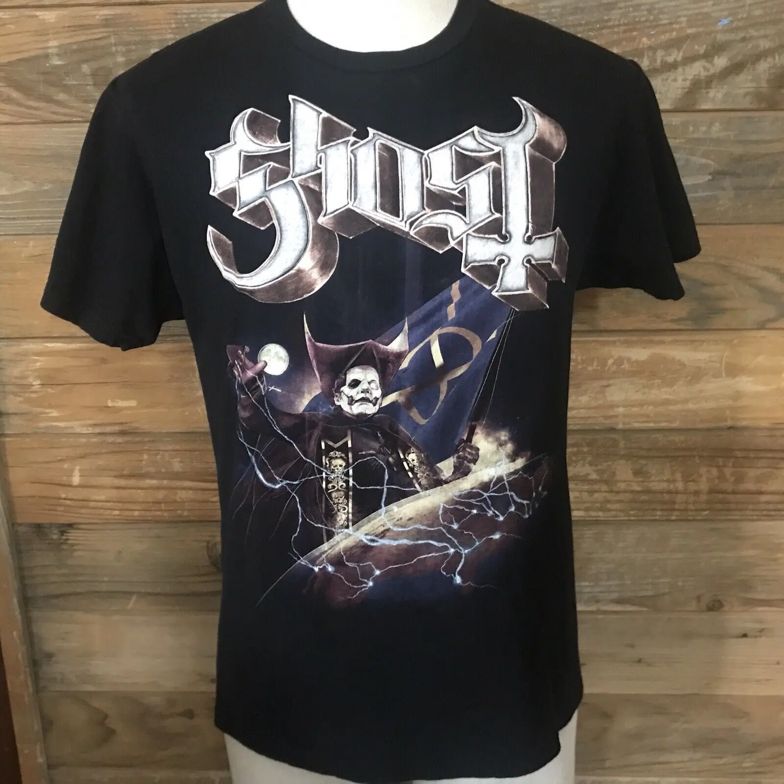 Футболка с графическим принтом Ghost Papa, размер среднего размера, редкие длинные или короткие рукава, 2023