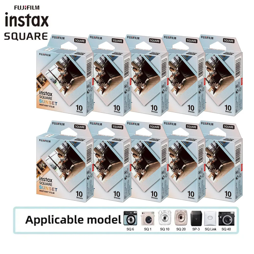 Фотобумага Instax Square Film Sunset (10-100 шт.) для Fujifilm SQ10 SQ6 SQ20 SQ40