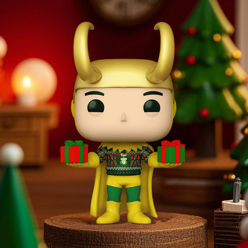 Фото Фигурки Funko POP Marvel, знаменитые популярные персонажи, Локи, Человек-паук, Халк, ограниченная крутая модель, периферийные устройства, подарок для детей №5