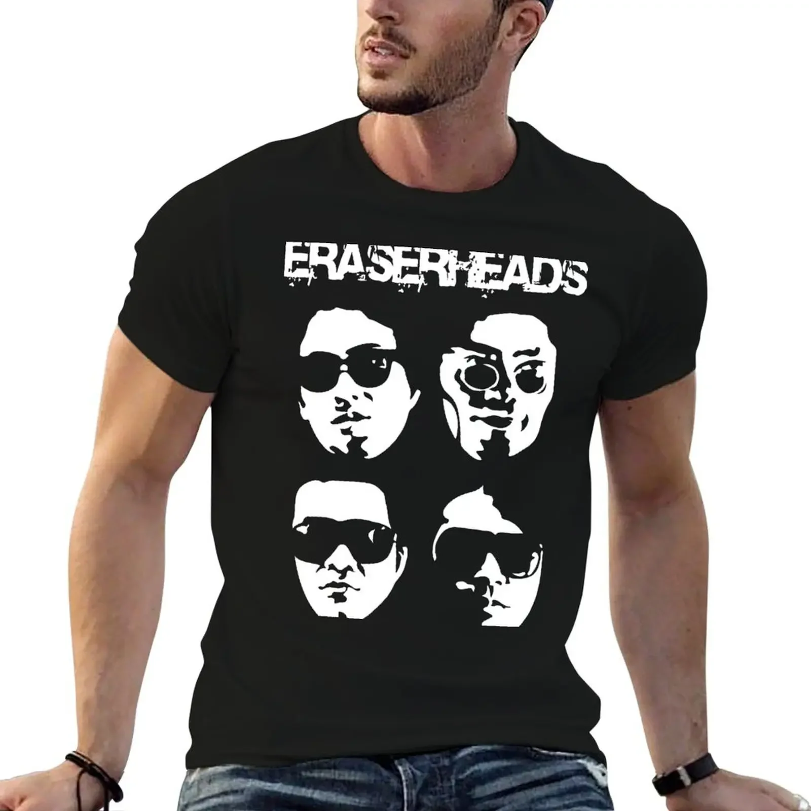 Футболка Eheads Band для мальчика, уличная одежда с аниме-фигурками, лето 2025, мужская футболка с короткими рукавами
