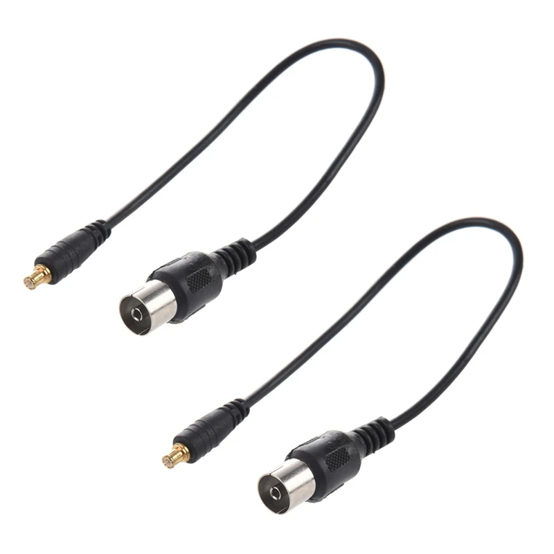 2X RF коаксиальный к MCX ТВ антенный кабель адаптер DVB-T DVBT