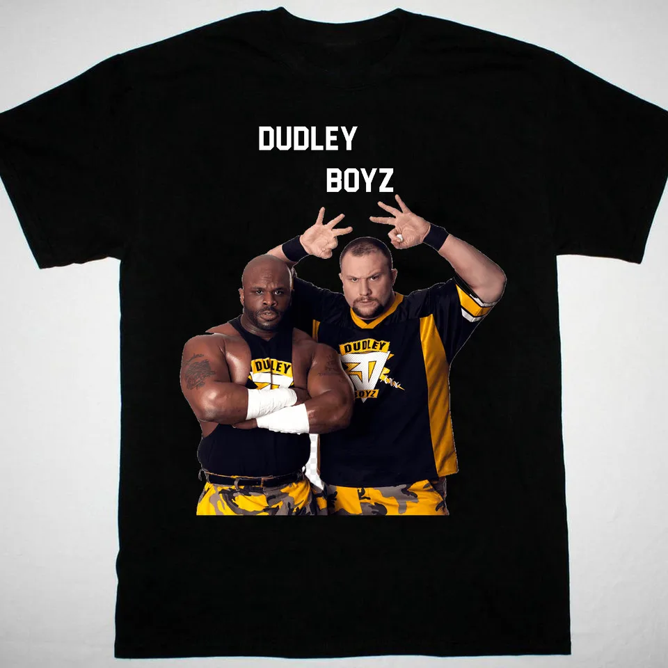 ГОРЯЧАЯ НОВАЯ черная футболка The Dudley Boyz с коротким рукавом, все размеры S-5Xl JJ3941