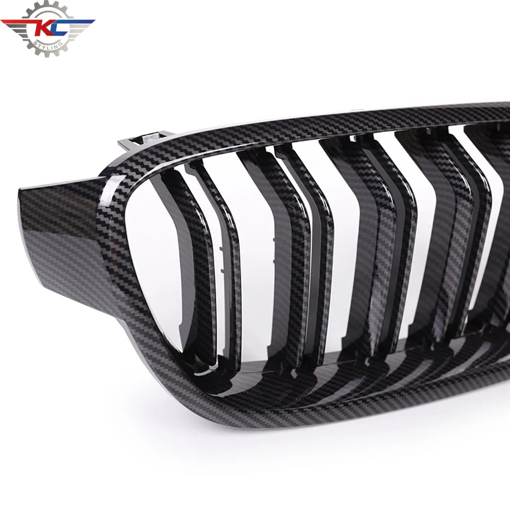 Фото Решетка радиаторная углеродная для BMW 3 серии F30 F31 2013-2019, 1 пара №5