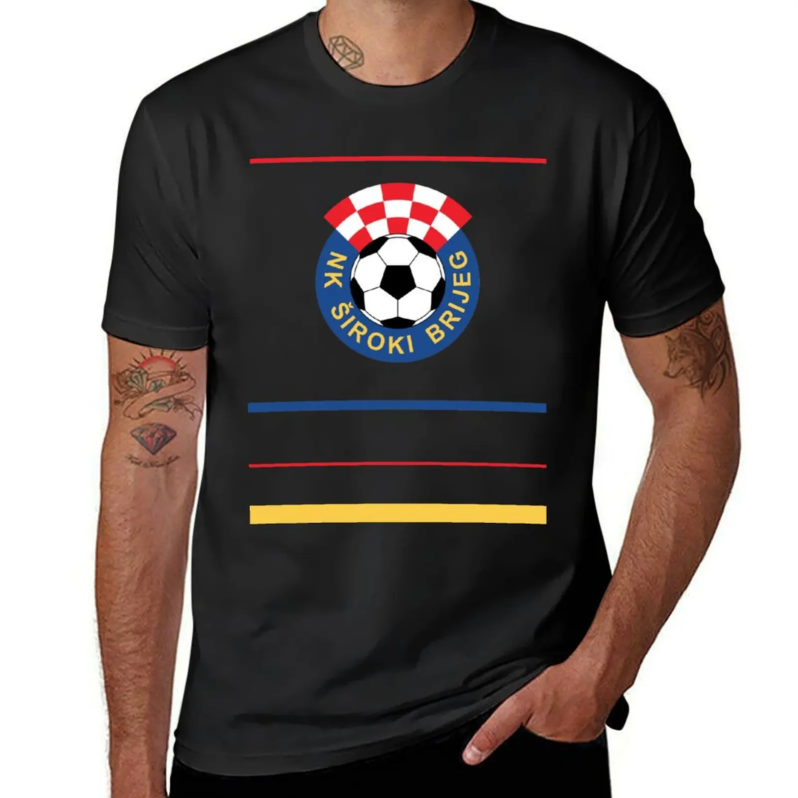 Siroki Brijeg Footbal fans ultras hoолиганы футболка Хорватия с принтом животных для мальчиков футболка с коротким рукавом простые мужские хлопковые футболки
