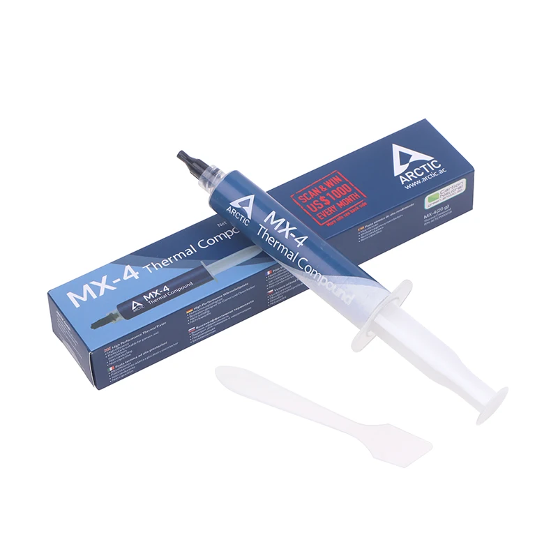 Флюоресцентная силиконовая термопаста MX-4 20g для ПК, настольного ПК, ноутбука, ЦПУ, графического процессора, карты VGA, термопроводящая паста