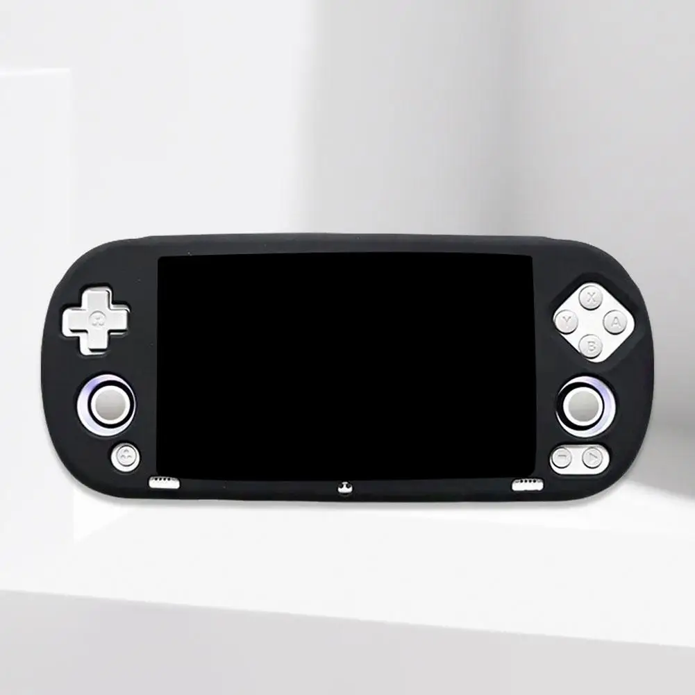 Фото Новинка для игровой консоли Trimui Smart Pro, Искусственный Мягкий силиконовый защитный чехол, защита от царапин, чехол, аксессуары для игр №3