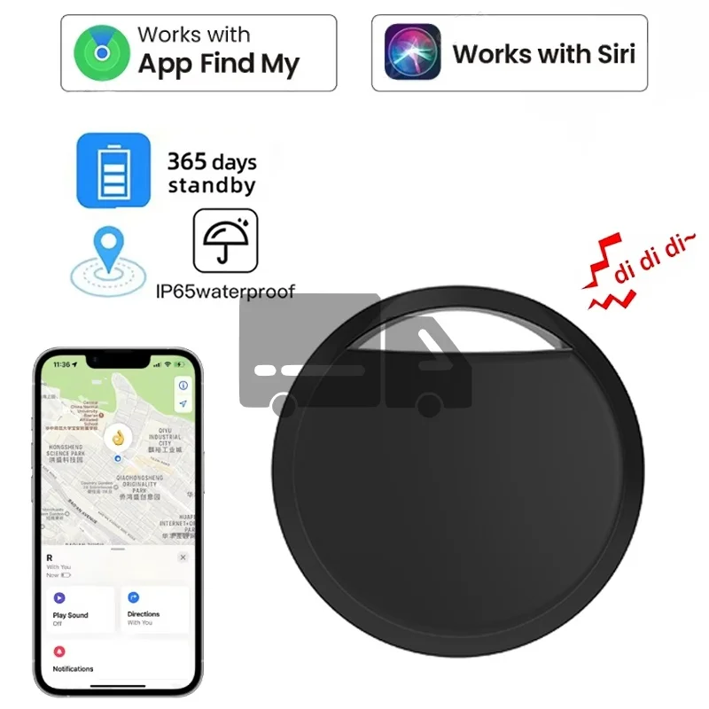 Умный GPS-трекер работает с Apple Find My APP iTag Pet Kids Отслеживание ключей для багажа Глобальное точное позиционирование Bluetooth Finders