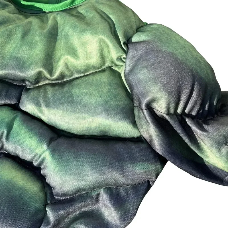 Фото Костюм с мышцами Marvel Hulk, детский костюм супергероя для вечеринки, боди в 3D стиле, одинаковый плащ №3